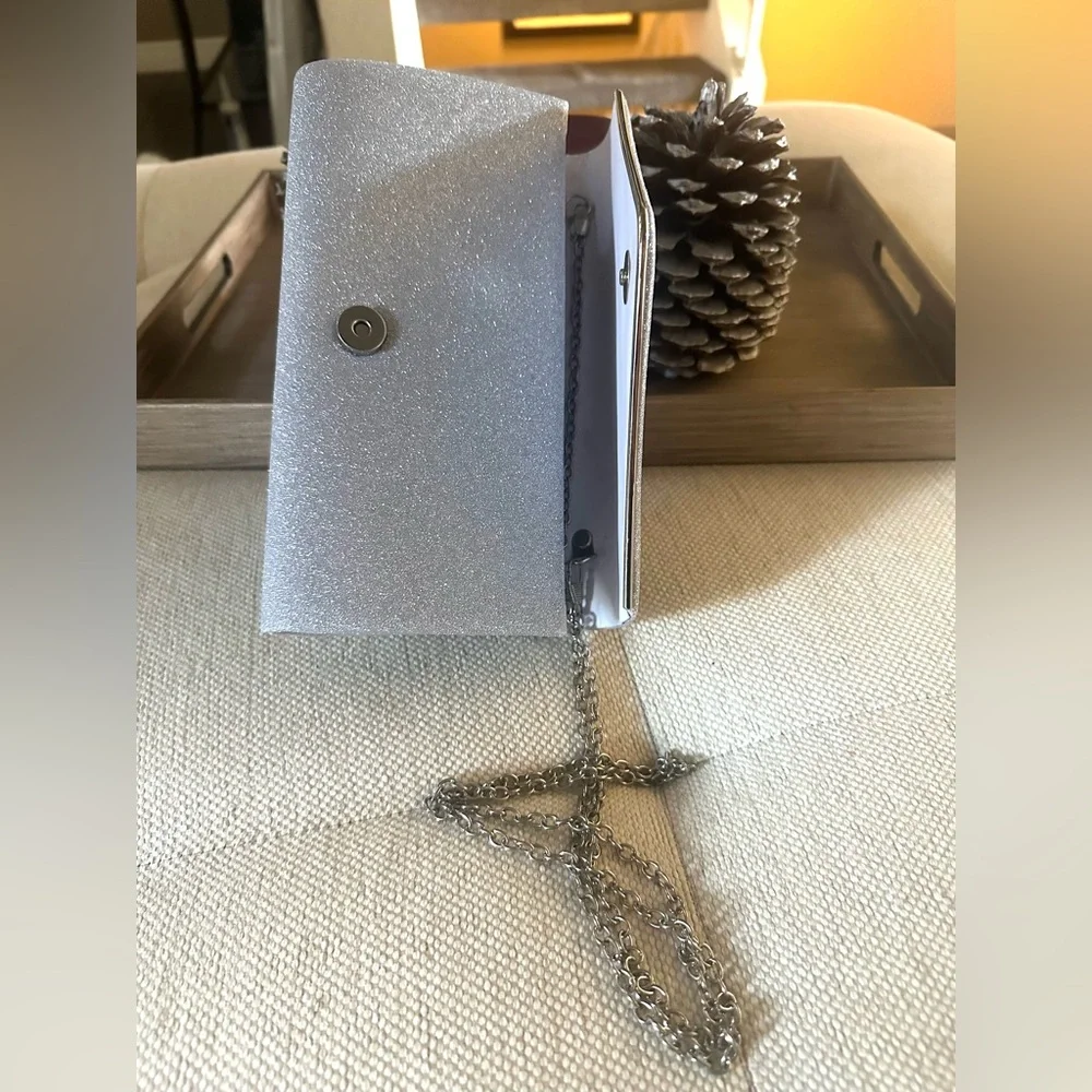 Silver Clutch/ Envelope Bag‎
